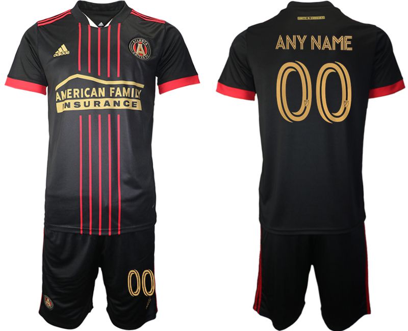 Men 2021-2022 Club Atlanta United FC home black customized Adidas Soccer Jersey